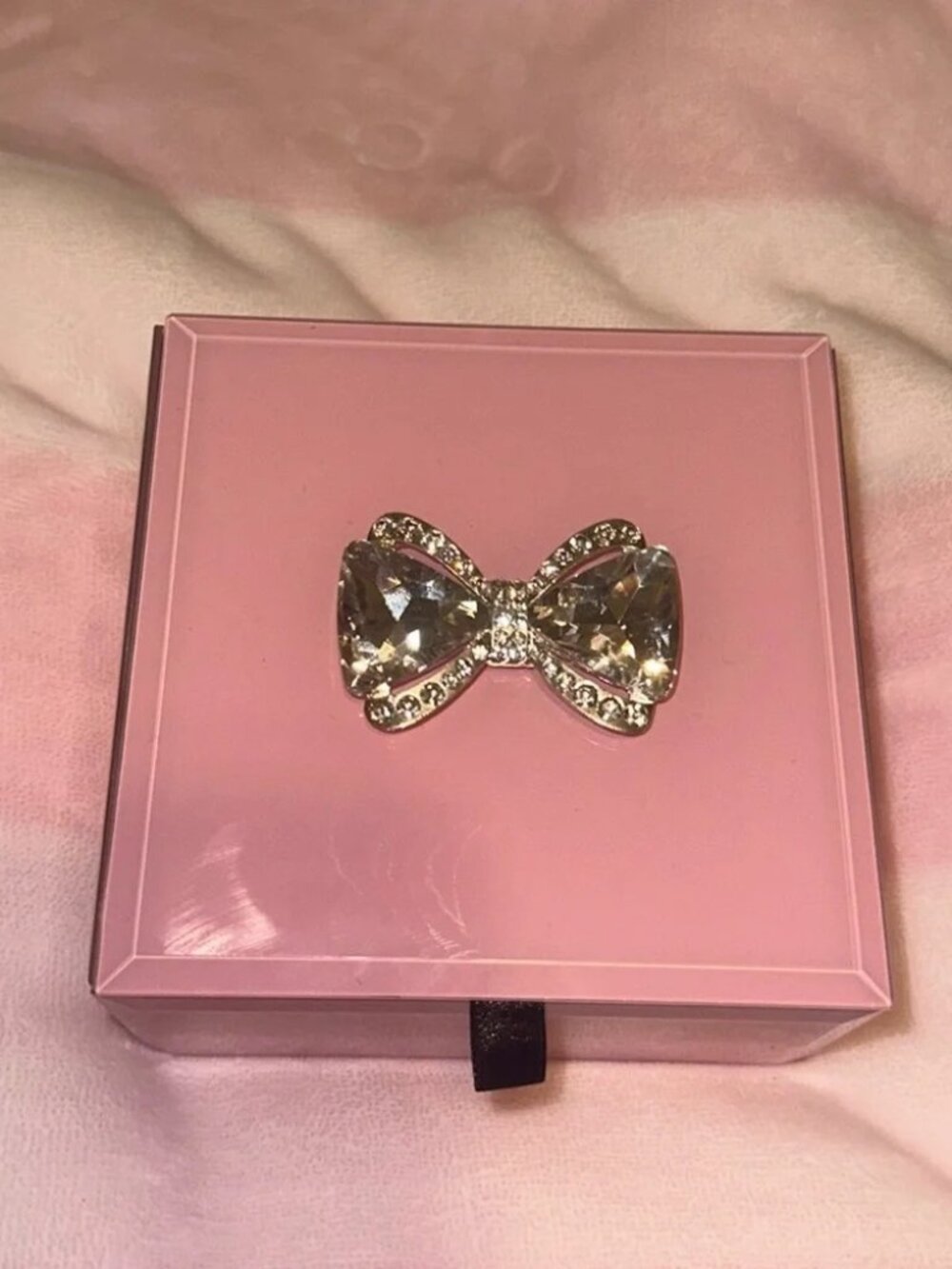NWT Pink Bow Bling Jewelry Box - Picture 2 of 3